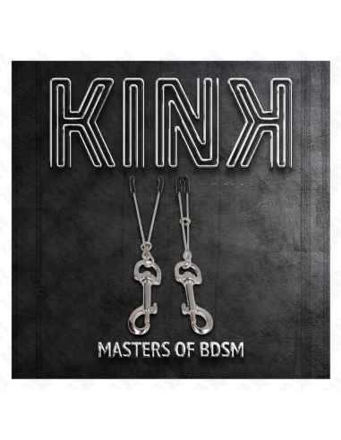 KINK - PINZAS PARA PEZONES FINA CON GANCHO PLATEADO 7 CM
