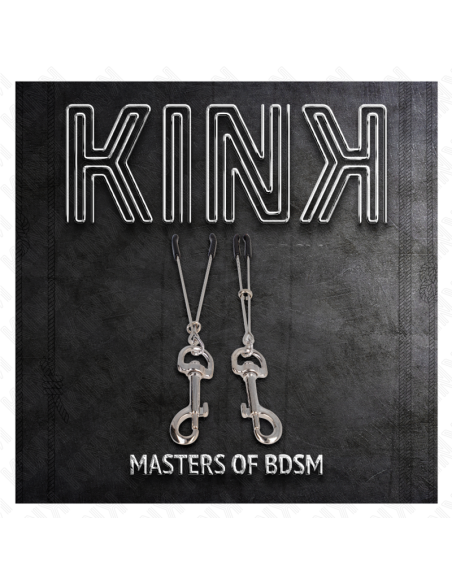 KINK - PINZAS PARA PEZONES FINA CON GANCHO PLATEADO 7 CM