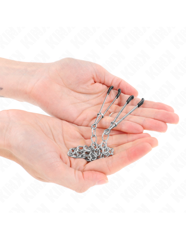 KINK - PINZAS PARA PEZONES FINA CON CADENA GRUESA 30 CM