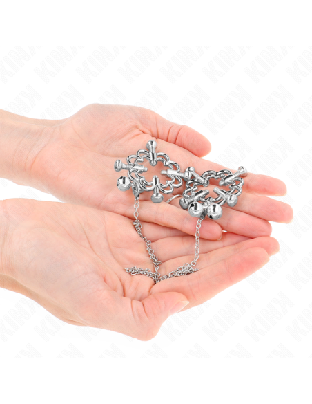 KINK - PINZAS PARA PEZONES FLOR METÁLICA CON CADENA