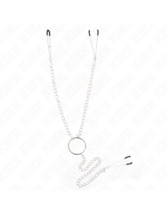 KINK - PINZAS PARA PEZONES Y CLÍTORIS CON CADENA 30 CM MODELO 1