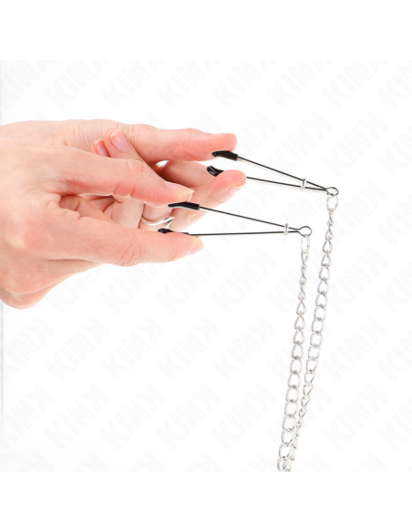 KINK - PINZAS PARA PEZONES Y CLÍTORIS CON CADENA 30 CM MODELO 1