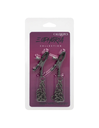 CALEXOTICS - EUPHORIA PINZAS PEZONES CON CADENA 14,5 CM