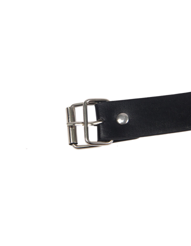 SUBBLIME - 953720 PINZAS PARA EL PECHO CON CORREA DE CUERO BONDAGE NEGRO TALLA ÚNICA