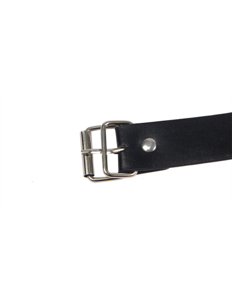 SUBBLIME - 953720 PINZAS PARA EL PECHO CON CORREA DE CUERO BONDAGE NEGRO TALLA ÚNICA
