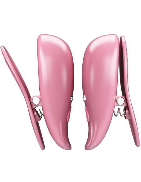 PRETTY LOVE - CAILEY PINZAS PARA PEZONES 10 VIBRACIONES CONTROL REMOTO ROSA