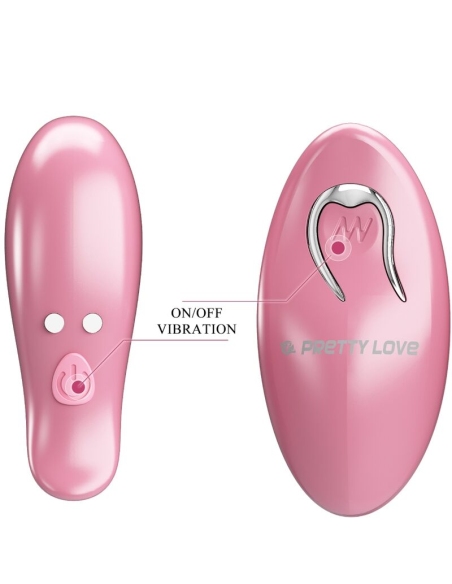 PRETTY LOVE - CAILEY PINZAS PARA PEZONES 10 VIBRACIONES CONTROL REMOTO ROSA