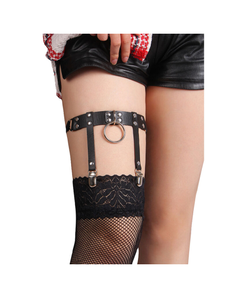 SUBBLIME - 953744 LIGA PUNK DE CUERO AJUSTABLE NEGRO TALLA ÚNICA