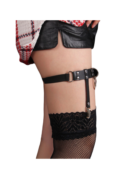 SUBBLIME - 953744 LIGA PUNK DE CUERO AJUSTABLE NEGRO TALLA ÚNICA
