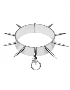 METAL HARD - COLLAR ESCLAVO BDSM CON PUNTAS