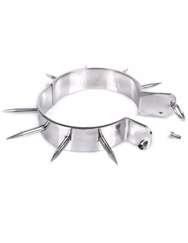 METAL HARD - COLLAR ESCLAVO BDSM CON PUNTAS