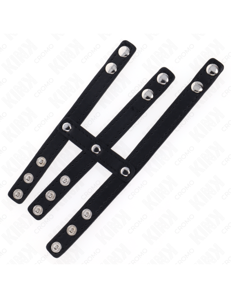 KINK - ANILLO PENE POLIPIEL TRIPLE CON CIERRE A PRESIÓN