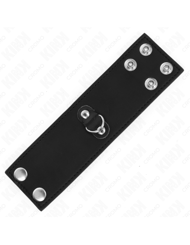 KINK - ANILLO PENE CUERO CON CIERRE A PRESIÓN 18 X 5 CM
