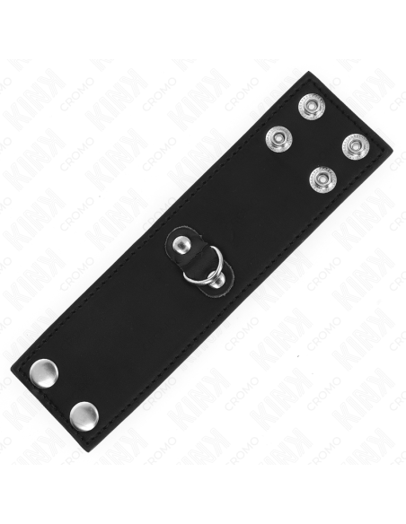 KINK - ANILLO PENE CUERO CON CIERRE A PRESIÓN 18 X 5 CM