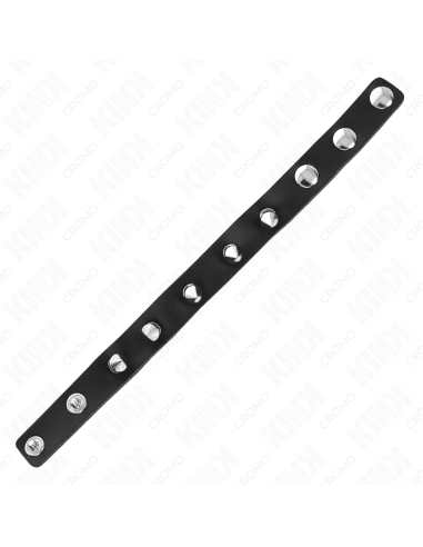 KINK - ANILLO PENE CUERO CON PÚAS 21.5 X 1.6 CM