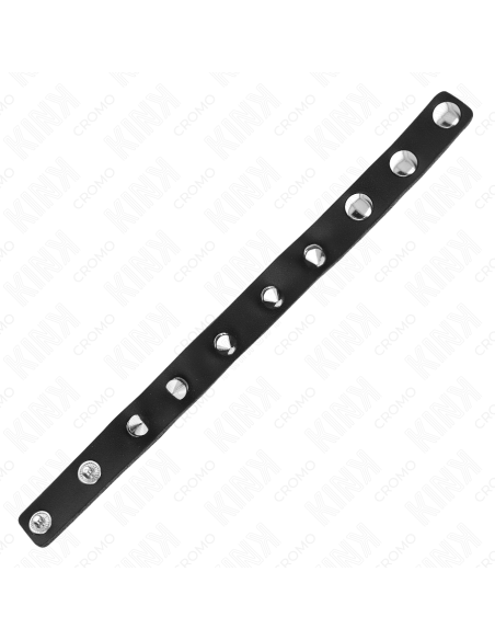 KINK - ANILLO PENE CUERO CON PÚAS 21.5 X 1.6 CM