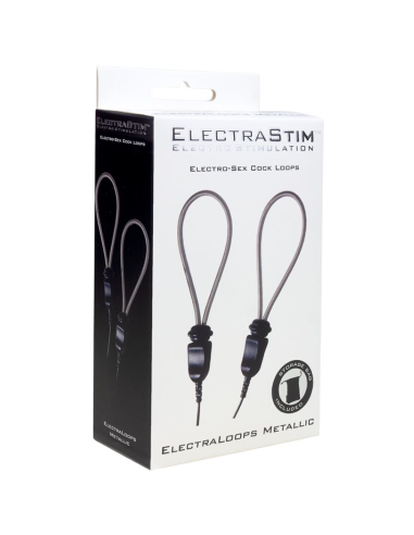 ELECTRASTIM - ELECTRALOOPS E-STIM ANILLOS METÁLICOS AJUSTABLES PARA EL PENE
