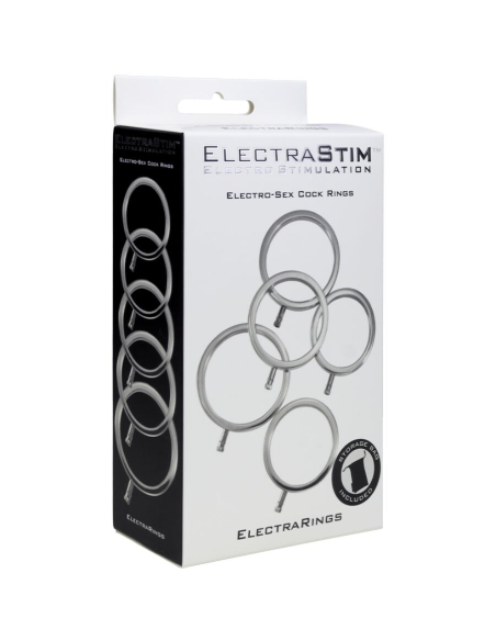 ELECTRASTIM - ELECTRARINGS ANILLOS METÁLICOS PARA EL PENE PACK 5