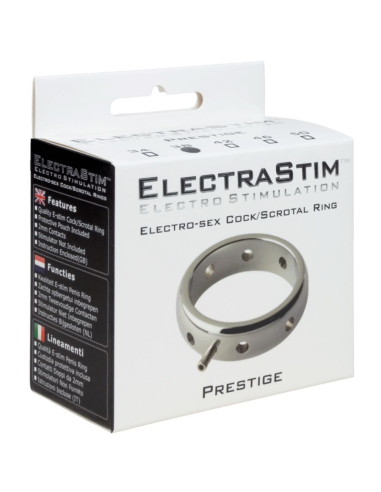 ELECTRASTIM - PRESTIGE ANILLO ELECTROMAGNÉTICO DE METAL PARA EL PENE 34 MM
