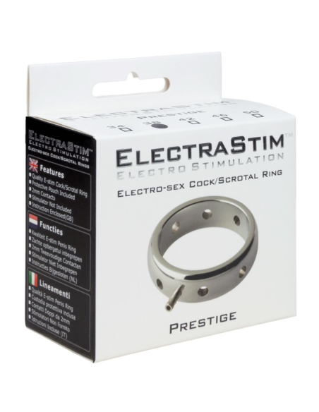 ELECTRASTIM - PRESTIGE ANILLO ELECTROMAGNÉTICO DE METAL PARA EL PENE 46 MM