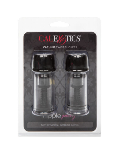 CALEXOTICS - VACCUM TWIST SUCCIONADORES PEZONES NEGRO