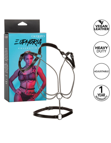 CALEXOTICS - EUPHORIA ARNÉS ESTILO CABESTRO CON MÚLTIPLES CADENAS PREMIUM