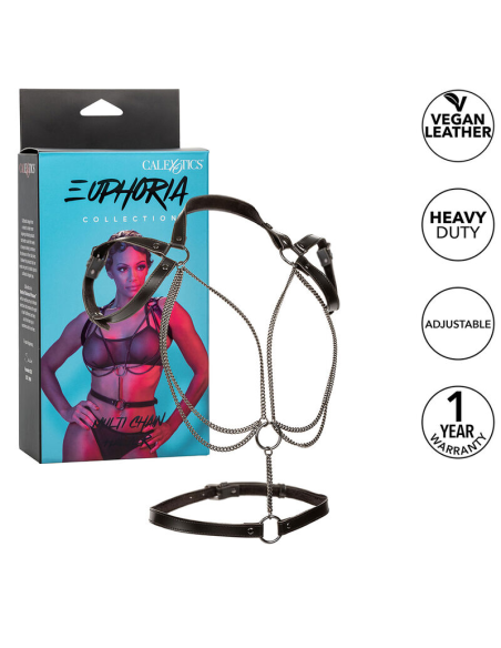 CALEXOTICS - EUPHORIA ARNÉS ESTILO CABESTRO CON MÚLTIPLES CADENAS PREMIUM