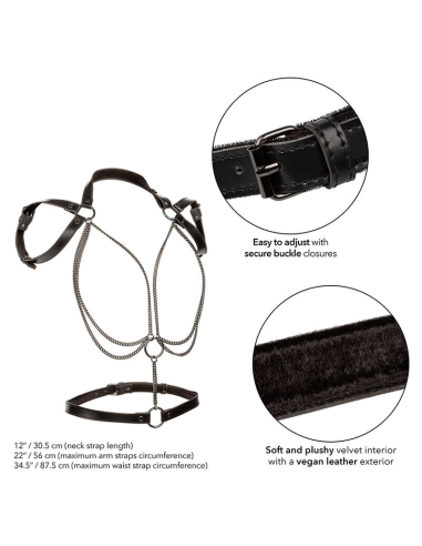 CALEXOTICS - EUPHORIA ARNÉS ESTILO CABESTRO CON MÚLTIPLES CADENAS PREMIUM