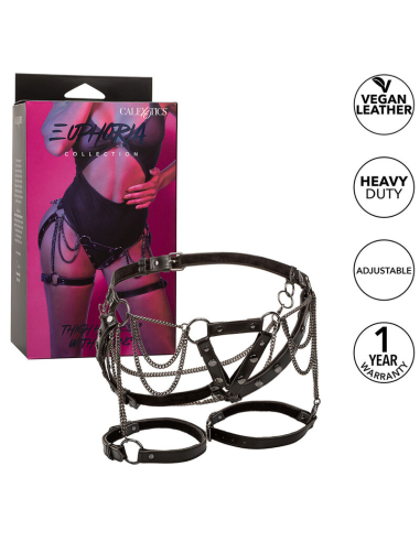 CALEXOTICS - EUPHORIA ARNÉS DE MUSLO CON CADENAS PREMIUM