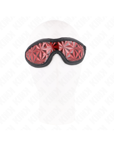 KINK - VENDA CON PATRÓN DE DIAMANTES ROJO 20.5 x 6 CM