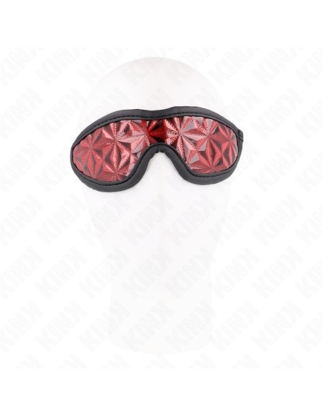 KINK - VENDA CON PATRÓN DE DIAMANTES ROJO 20.5 x 6 CM