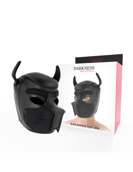 DARKNESS - MÁSCARA PERRO DE NEOPRENO CON HOCICO EXTRAÍBLE L