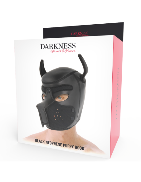 DARKNESS - MÁSCARA PERRO DE NEOPRENO CON HOCICO EXTRAÍBLE L