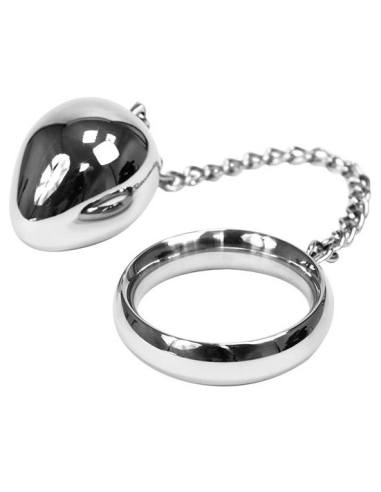 METAL HARD - COCK RING 50MM CADENA CON BOLA METAL