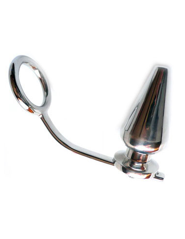 METAL HARD - ANILLO ACERO CON PLUG ANAL 45 X 50MM