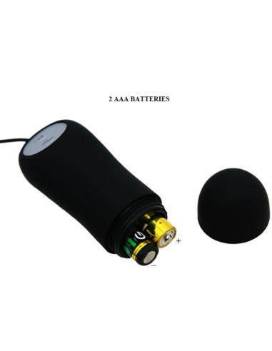 PRETTY LOVE - PLUG ANAL SILICONA FORMA ANCLA 12 MODOS VIBRACIÓN NEGRO