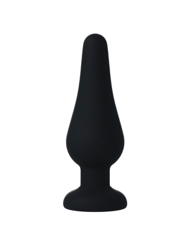INTENSE - ANAL PLUG PIPO M SILICONE NEGRO 11 CM