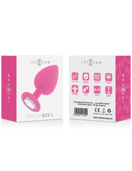 INTENSE - SHELKI L PLUG ANAL FUCHSIA
