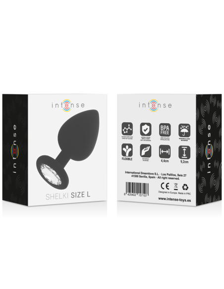INTENSE - SHELKI L PLUG ANAL NEGRO