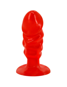 BAILE - PLUG ANAL UNISEX CON VENTOSA ROJO