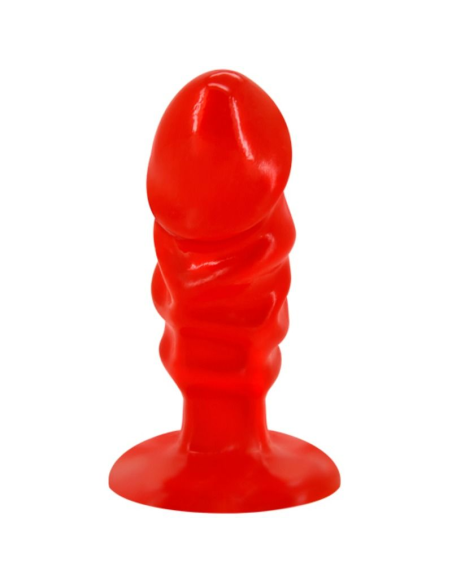 BAILE - PLUG ANAL UNISEX CON VENTOSA ROJO