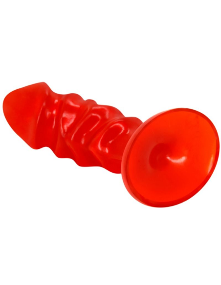 BAILE - PLUG ANAL UNISEX CON VENTOSA ROJO