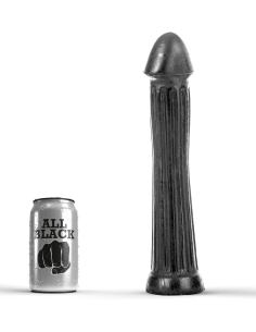 ALL BLACK - PLUG DILDO 31 CM