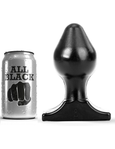 ALL BLACK - ANAL PLUG 16X8 CM