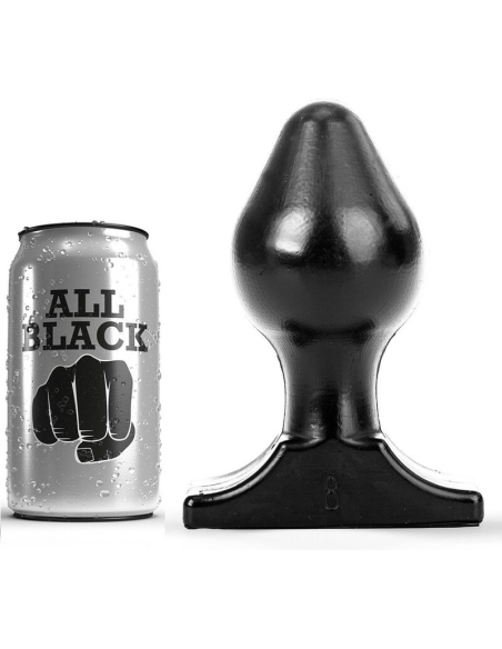ALL BLACK - ANAL PLUG 16X8 CM