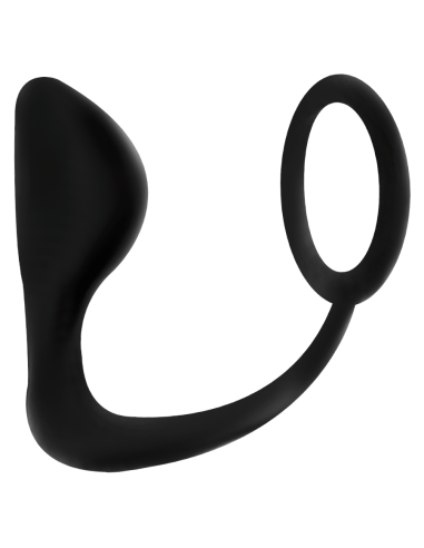 ADDICTED TOYS - PLUG ANAL CON ANILLO PENE NEGRO