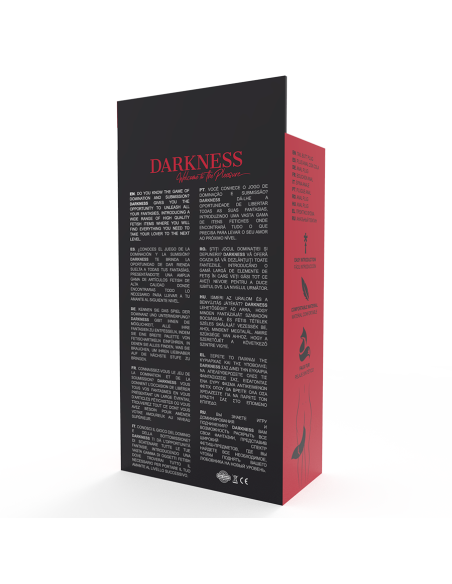 DARKNESS - PLUG ANAL SILICONA CON COLA BLANCA
