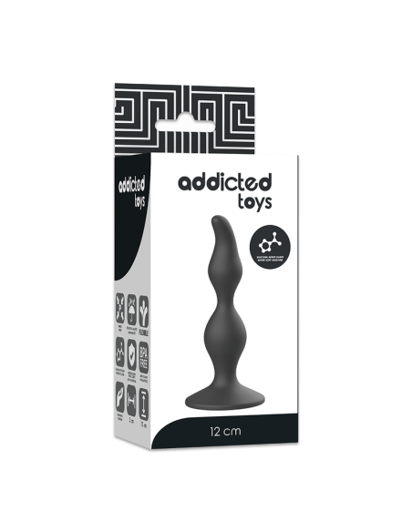 ADDICTED TOYS - ANAL SEXUAL PLUG 12 CM NEGRO