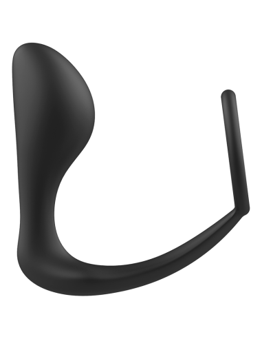 ADDICTED TOYS - PLUG ANAL CON ANILLO SILICONA NEGRO