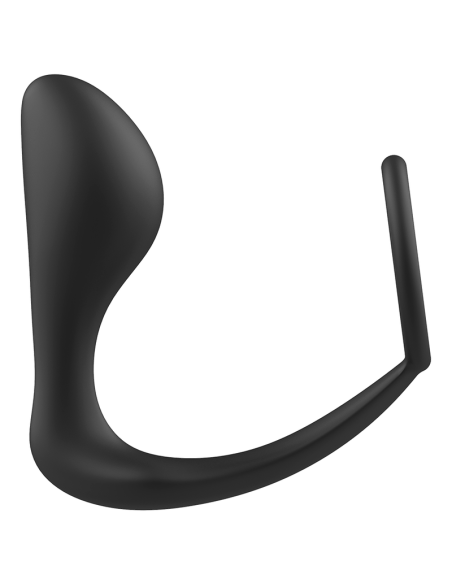 ADDICTED TOYS - PLUG ANAL CON ANILLO SILICONA NEGRO